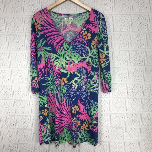 Lilly Pulitzer Erin Indigo All Glow Dress - Picture 2 of 6